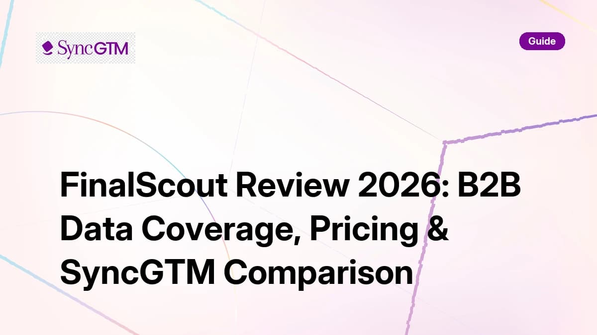 FinalScout Review 2026 — data coverage, pricing, and SyncGTM comparison