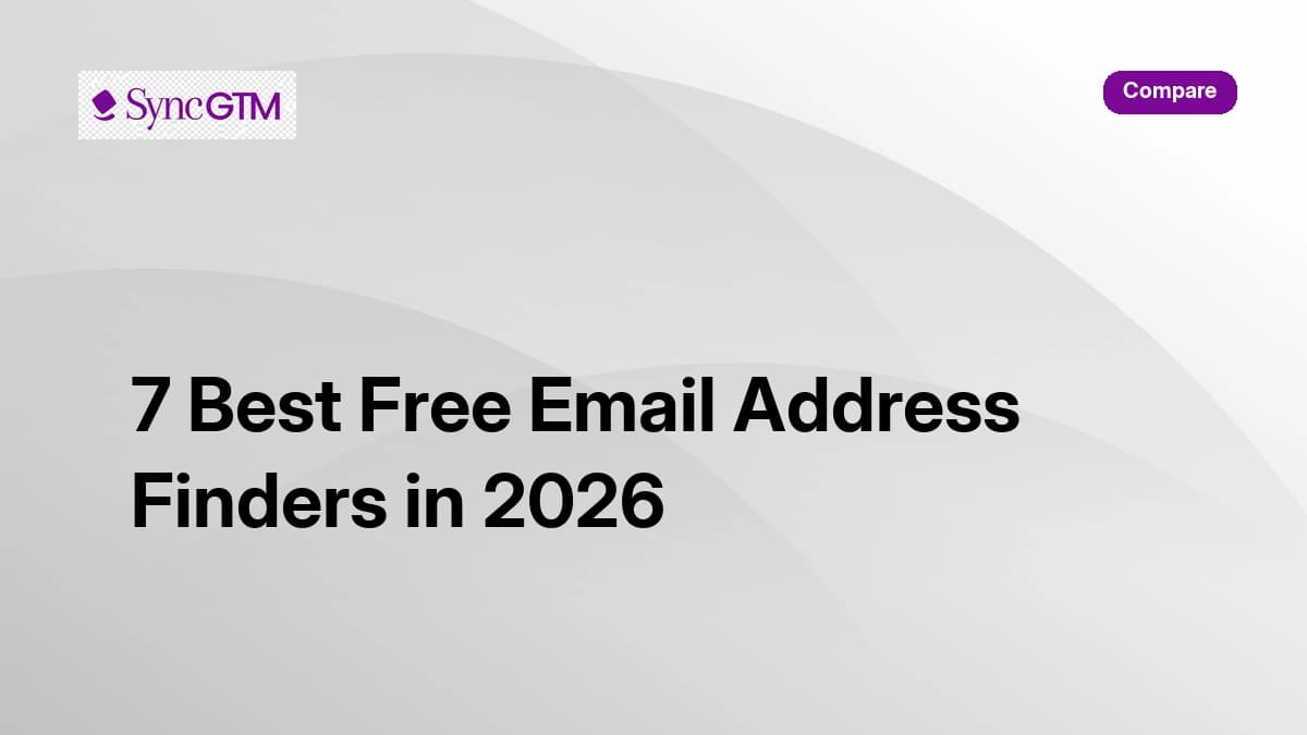 7 best free email address finders in 2026 ranked by accuracy and free limits