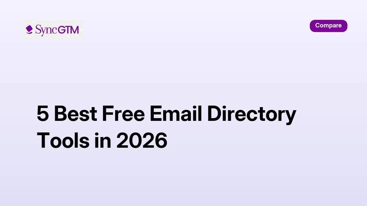 5 best free email directory tools in 2026 ranked by monthly free credit limits
