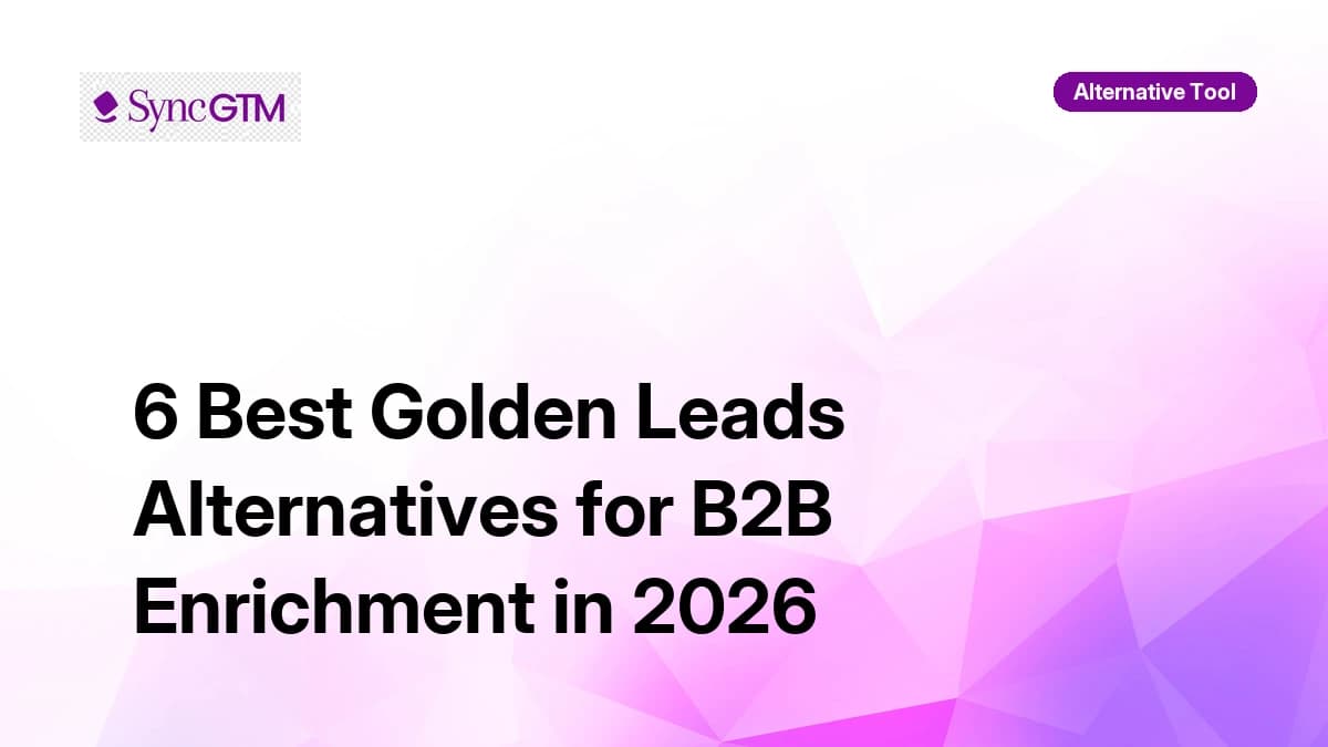 Best Golden Leads alternatives for B2B enrichment in 2026 — comparison guide