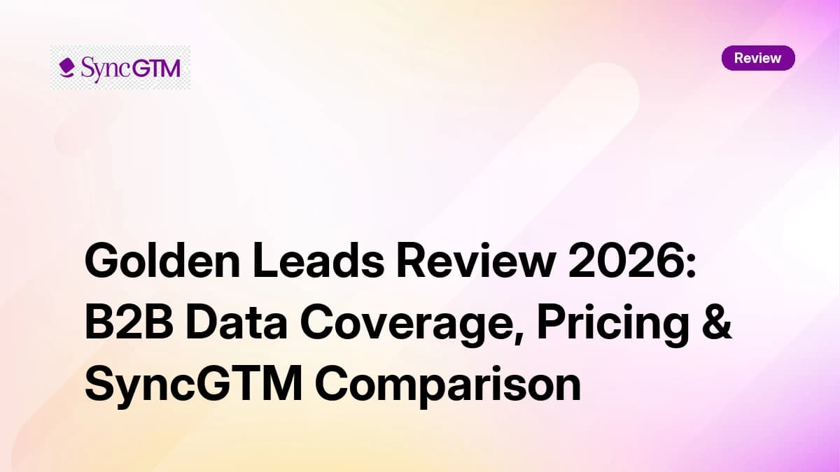 Golden Leads LinkedIn Sales Navigator data extractor — Golden Leads review 2026