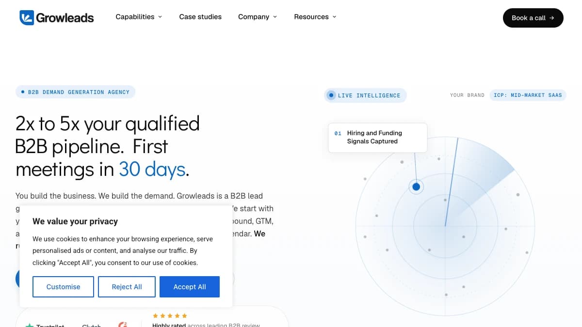 Growleads - Teams that need outbound running now, without hiring an SDR or building sending infrastructure themselves, and can commit to a full 90-day quarter
