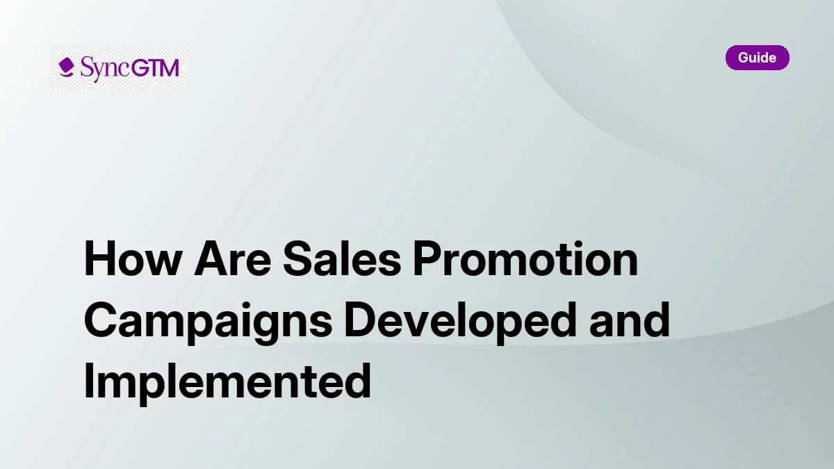 How sales promotion campaigns are developed and implemented — complete guide for B2B teams