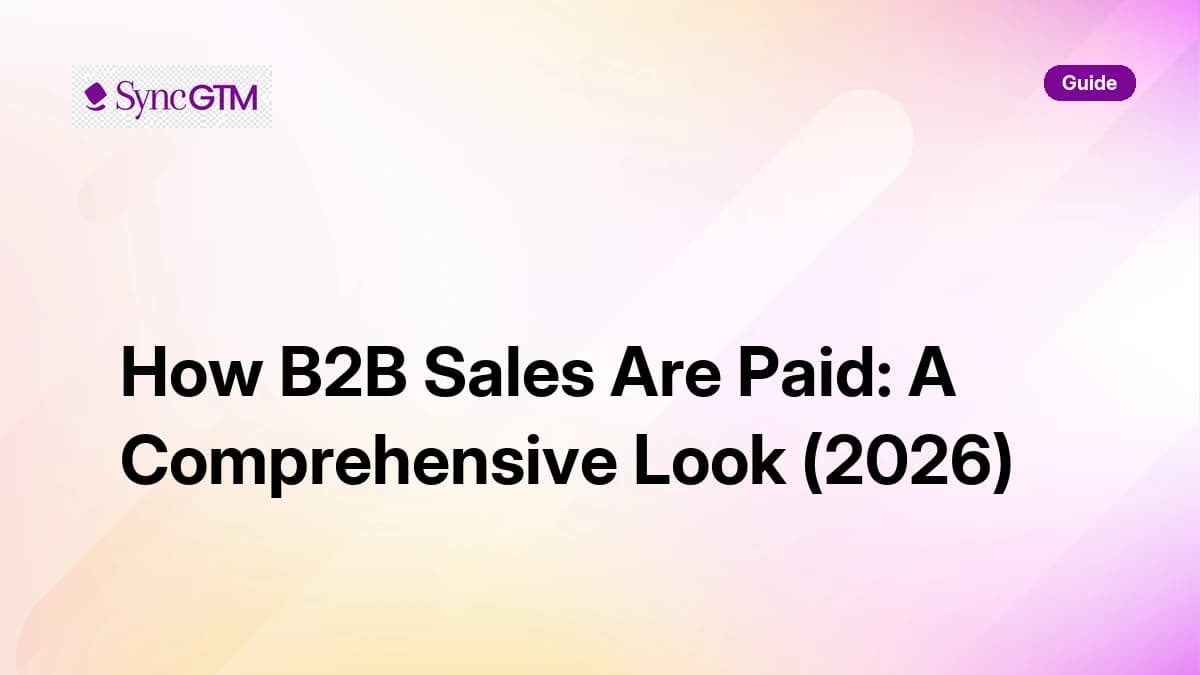 How B2B sales are paid — compensation structure overview 2026