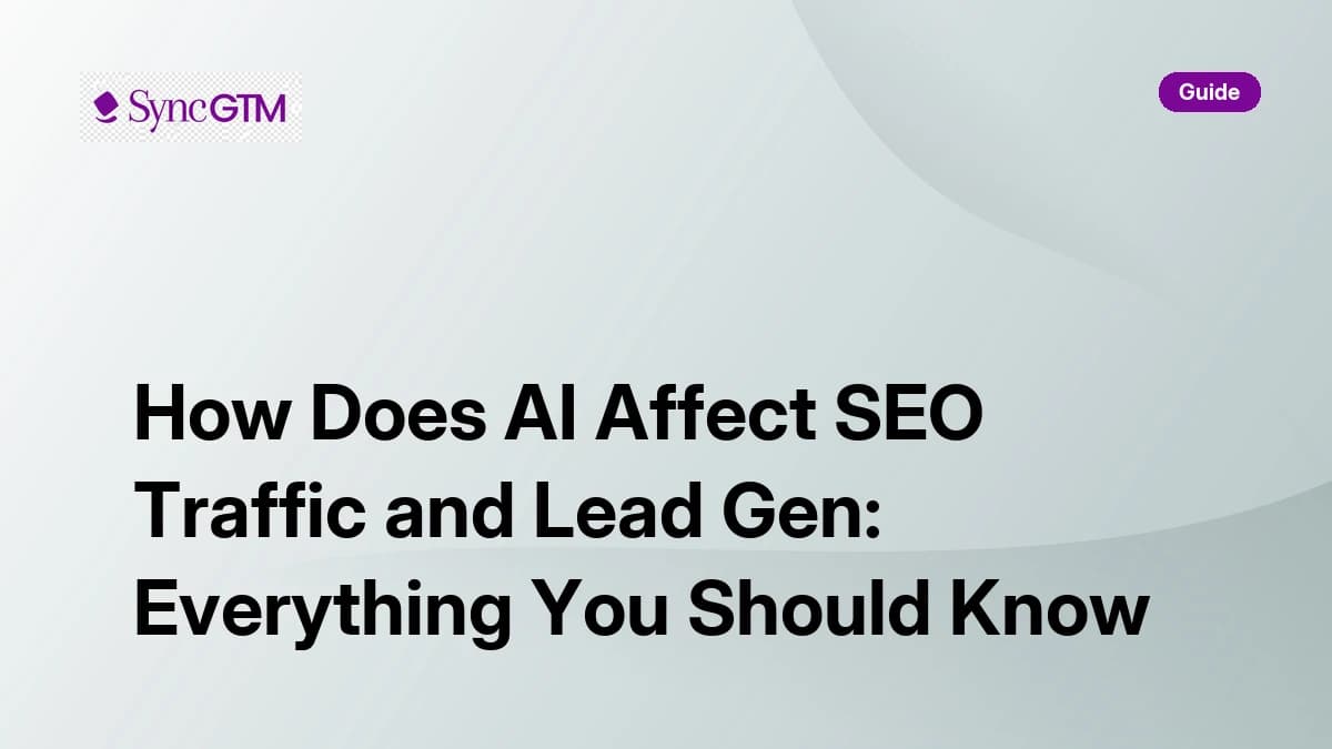 How does AI affect SEO traffic and lead gen — 2026 guide to AI Overviews, GEO strategies, zero-click searches, and B2B lead generation