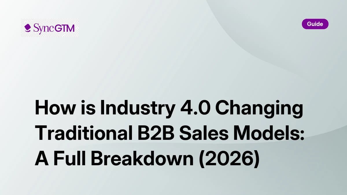 How Industry 4.0 is changing traditional B2B sales models — full breakdown 2026