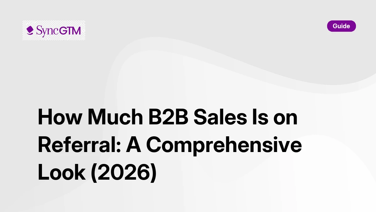 How much B2B sales is on referral — statistics and strategies for GTM teams
