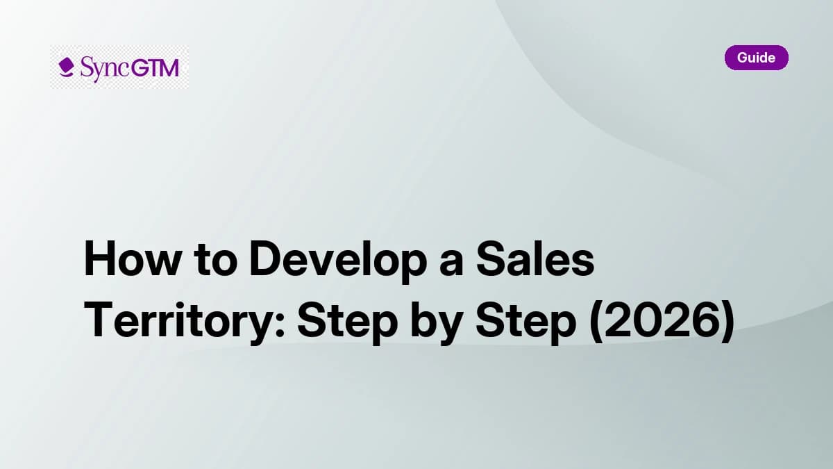 How to develop a sales territory — step-by-step guide by SyncGTM