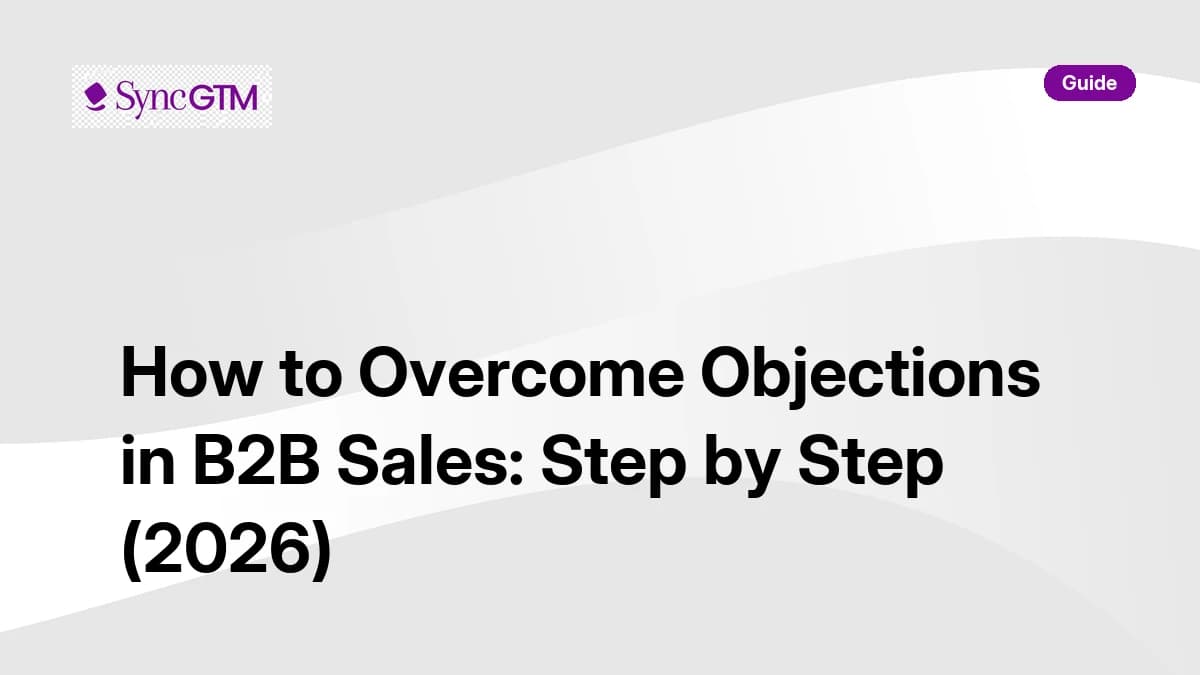 How to overcome objections in B2B sales — step-by-step guide