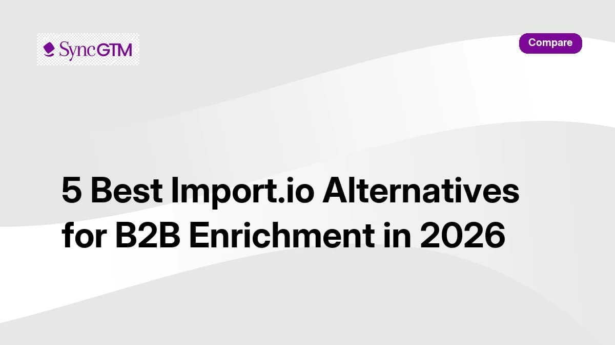 Best Import.io alternatives for B2B enrichment in 2026 — comparison guide