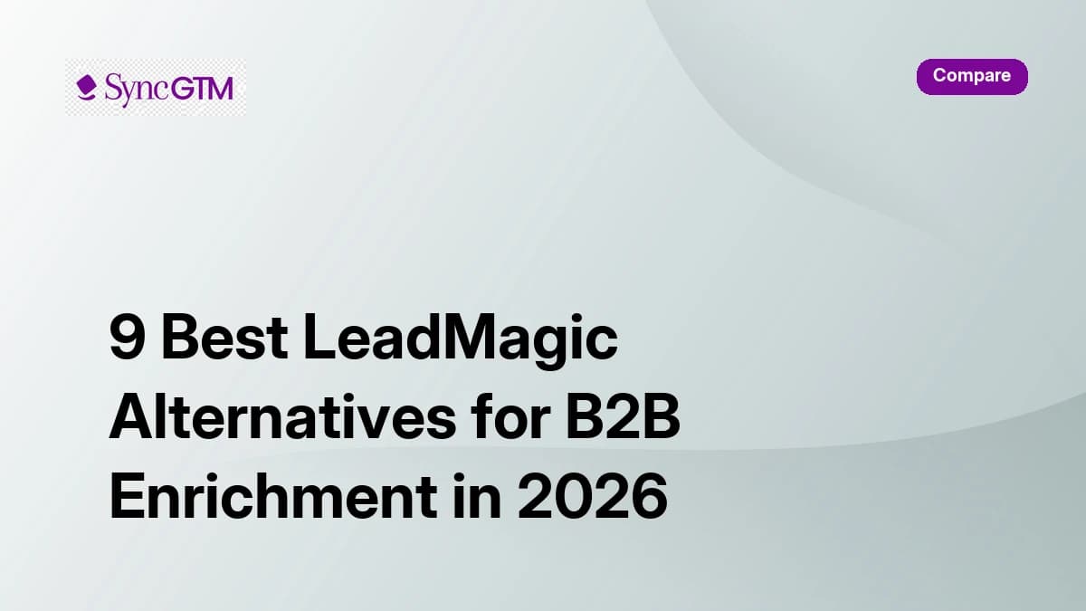 9 best LeadMagic alternatives for B2B enrichment in 2026 — ranked comparison