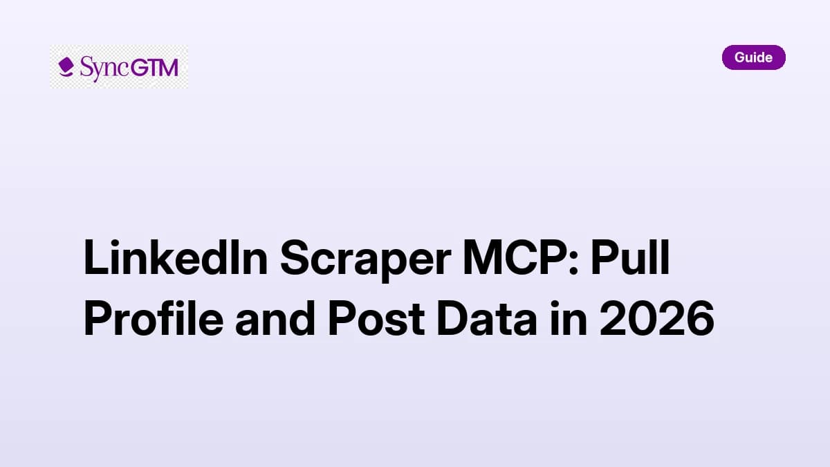 LinkedIn scraper MCP setup guide — pull profile, post, and engagement data into Claude Code in 2026