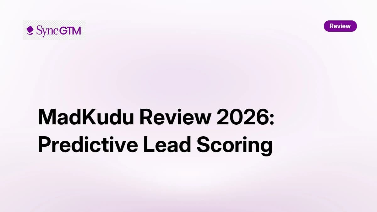 MadKudu Review 2026 — Predictive Lead Scoring, PLG, and Pricing