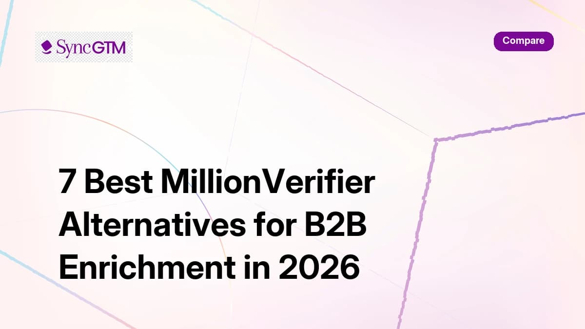 Best MillionVerifier alternatives for B2B enrichment in 2026 — comparison guide