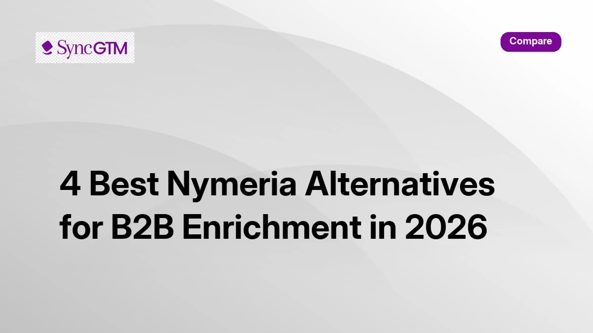 4 Best Nymeria Alternatives for B2B Enrichment in 2026