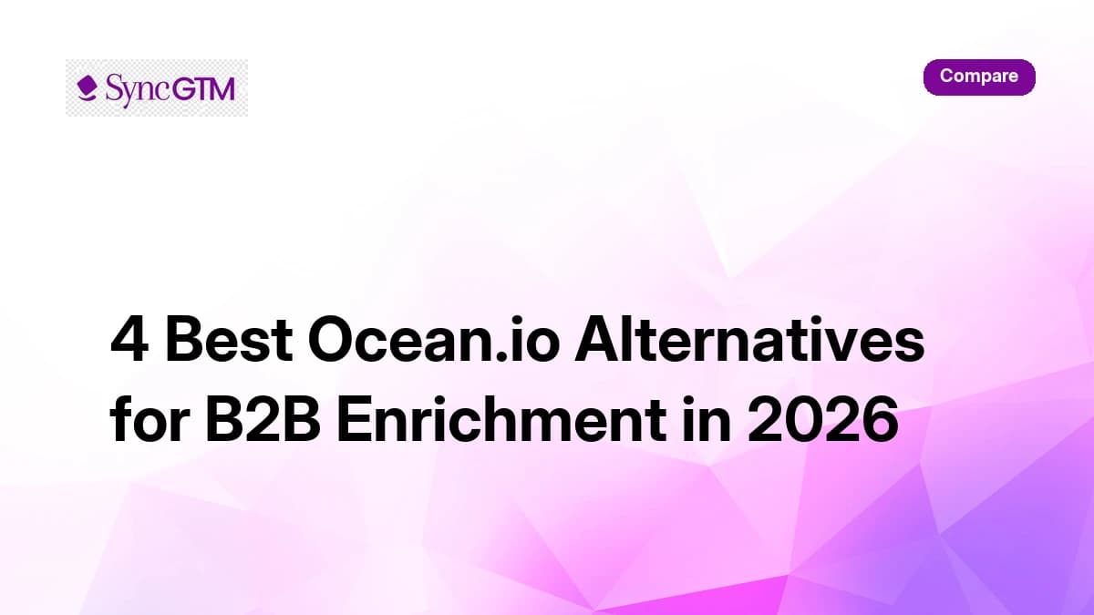 4 best Ocean.io alternatives for B2B enrichment in 2026 — ranked comparison