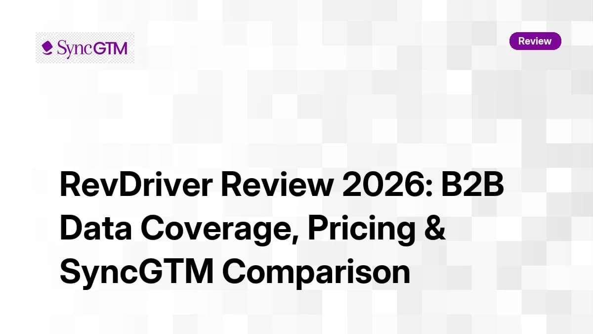 RevDriver Review 2026 — B2B contact enrichment Chrome extension, pricing and coverage