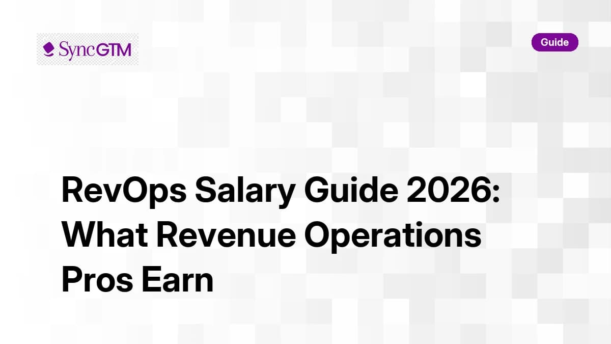 RevOps Salary Guide 2026: What Revenue Operations Pros Earn