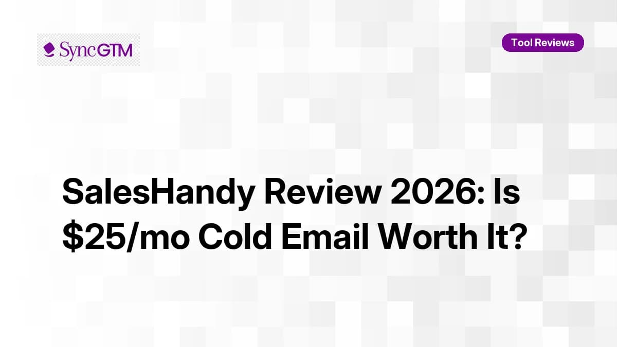 SalesHandy Review 2026 showing cold email pricing plans, agency whitelabel features, and sender rotation dashboard