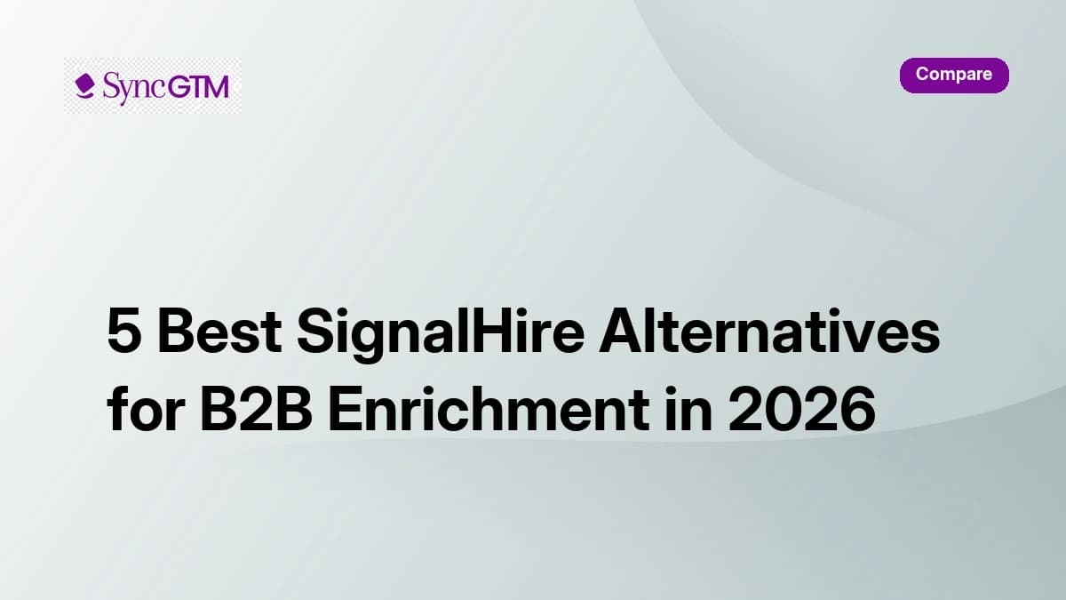 5 best SignalHire alternatives for B2B enrichment in 2026 — ranked comparison
