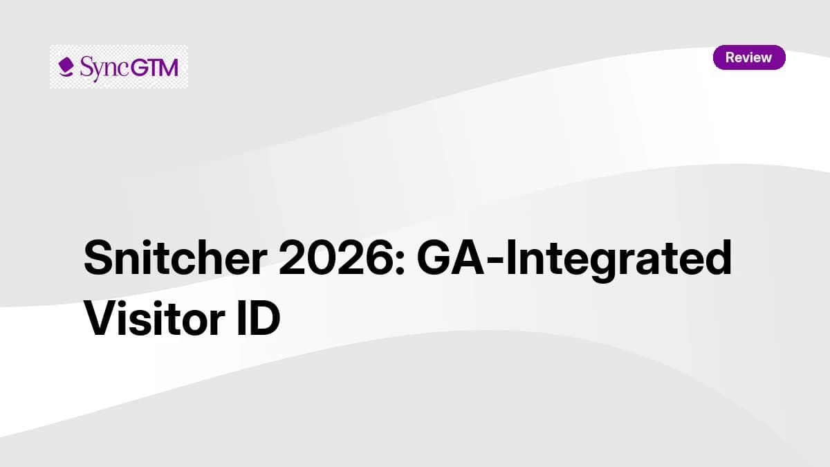 Snitcher Review 2026 — GA4 Integration, Visitor Identification, and Pricing