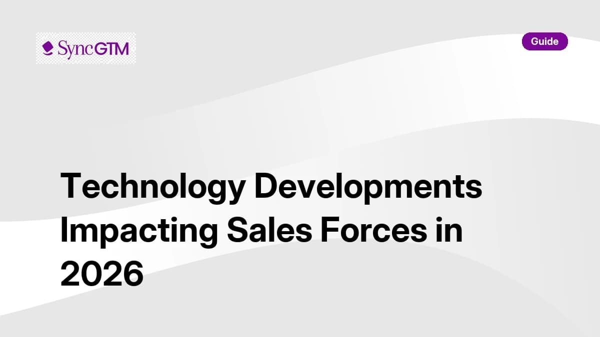 Technology developments that impact sales forces — SyncGTM guide