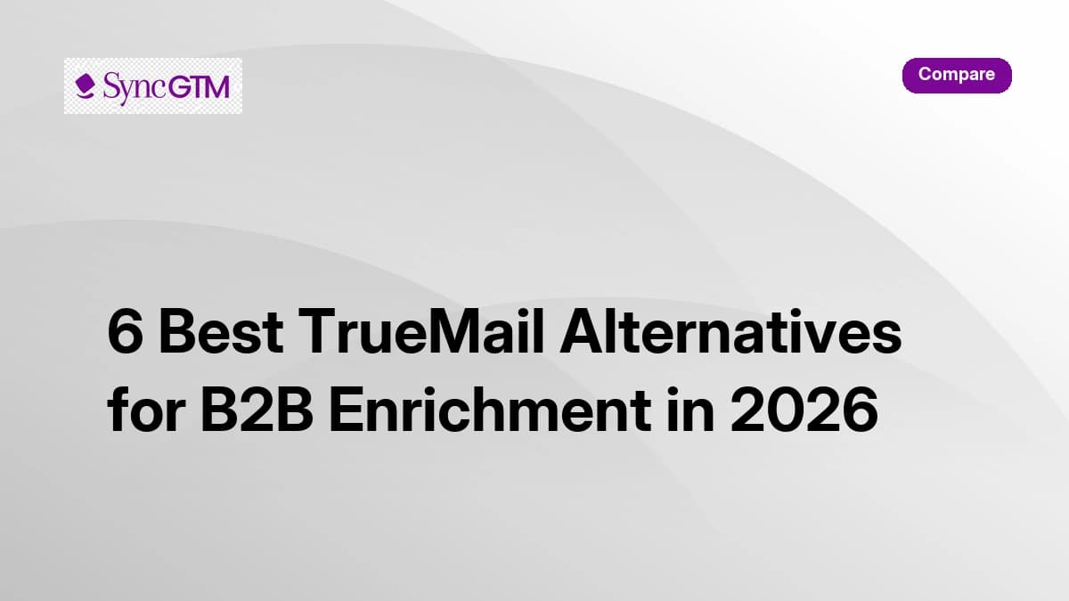 6 Best TrueMail Alternatives for B2B Enrichment in 2026