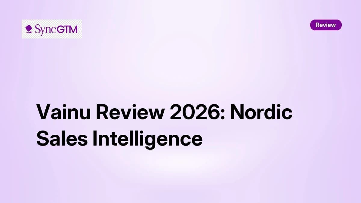 Vainu Review 2026 — Nordic Sales Intelligence, Pricing, and Data Quality