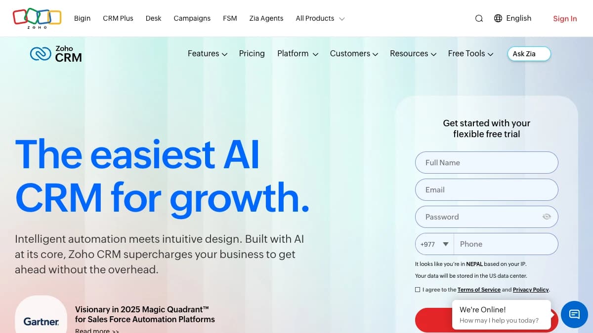 Zoho CRM - Teams without a dedicated CRM admin, price-sensitive buyers, and SMB-to-mid-market sales orgs that don't need Apex-level customization