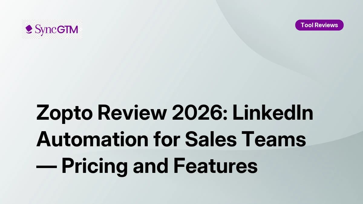 Zopto LinkedIn automation campaign dashboard — sales prospecting review 2026